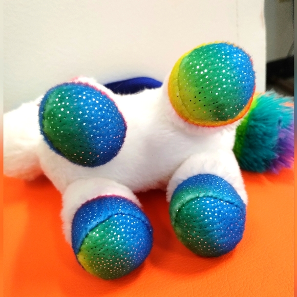 ✓Dan Dee Collectors Choice Unicorn Plush 8" Rainbow White Stuffed Animal - Picture 9 of 14